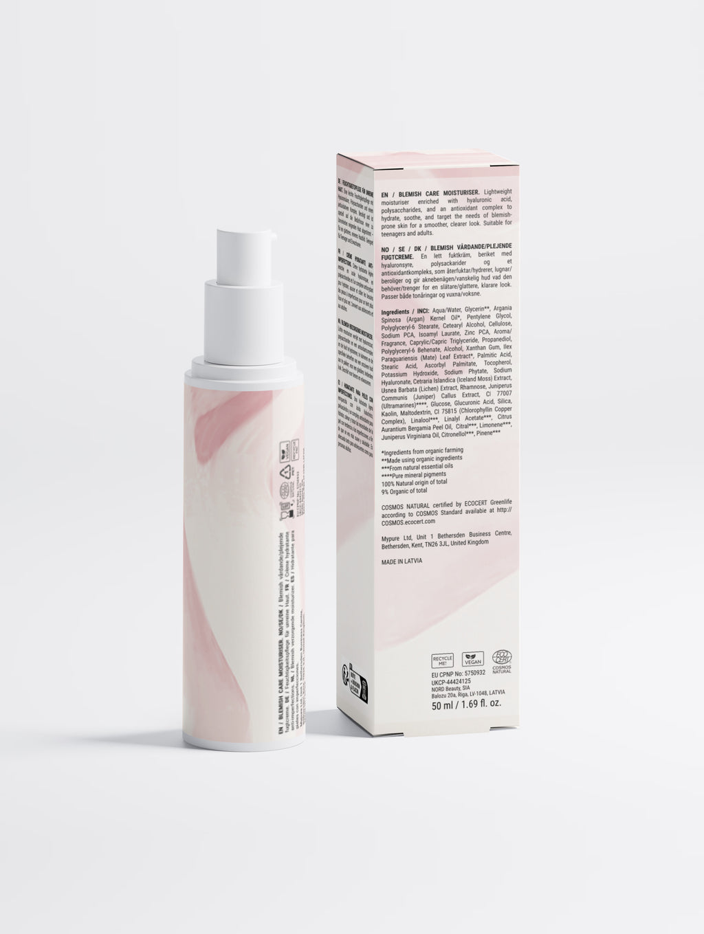 Crema hidratante para el cuidado del acné