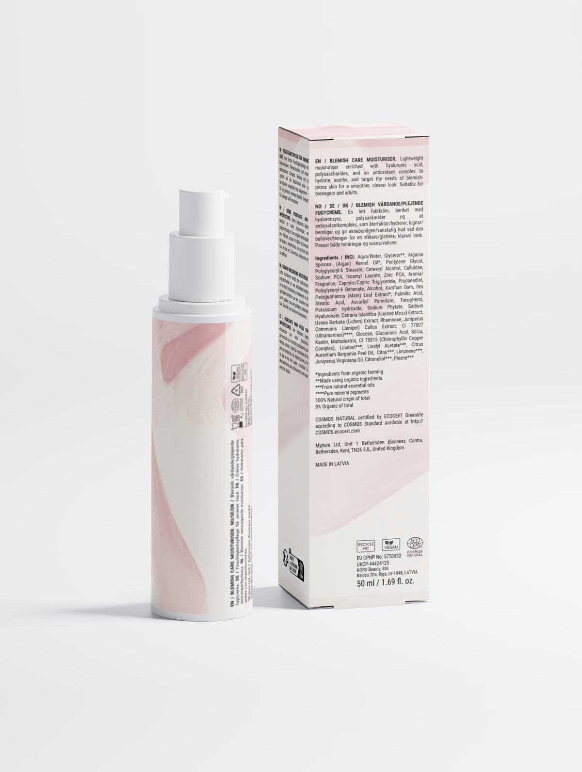 Crema hidratante para el cuidado del acné