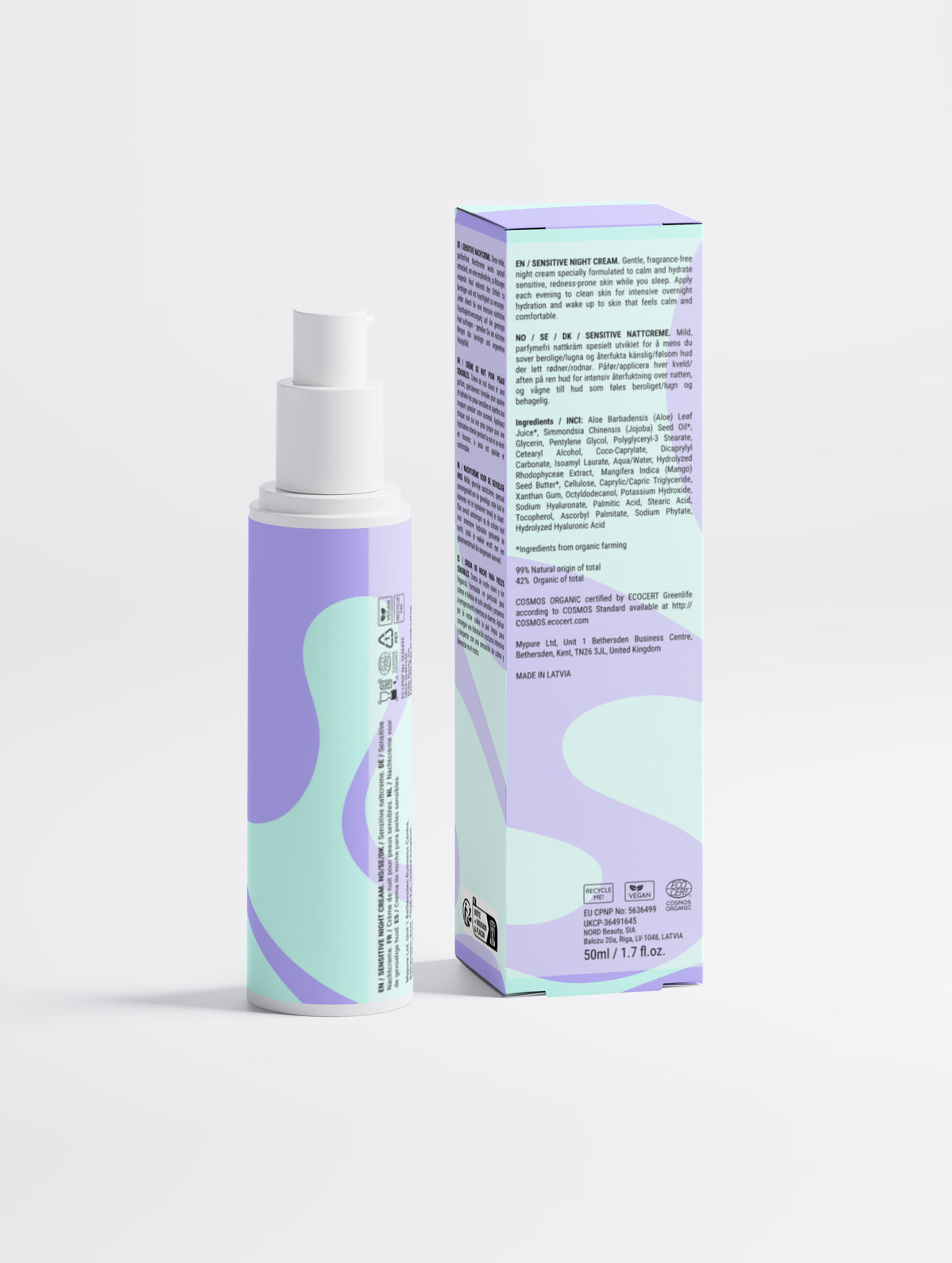 Sensitive Skin Overnight Cream, Fragrance Free